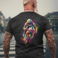 Motorrad Farbiges Motocross Für Jungen T-Shirt mit Rückendruck Geschenke für alte Männer