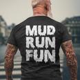 Mud Run Fun T-Shirt mit Rückendruck Geschenke für alte Männer