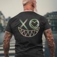 Music Festival Rave Face Electro Techno T-Shirt mit Rückendruck Geschenke für alte Männer