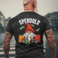 Nano Spendolo Amanti Dello Shopping Divertente Elfo T-shirt da uomo con stampa posteriore Regalos para ancianos