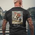 Napoleone Bonaparte Jacques-Louis David Neoclassicismo Arte T-shirt da uomo con stampa posteriore Regalos para ancianos