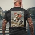 Napoleone Bonaparte Jacques-Louis David Neoclassicismo Arte T-shirt da uomo con stampa posteriore Regalos para ancianos