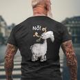 Nö Ziege Hat Keinen Bock I Goat Statement Fun S T-Shirt mit Rückendruck Geschenke für alte Männer