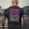 Non Sono Gelosa Donna Frase Divertente T-shirt da uomo con stampa posteriore Regalos para ancianos