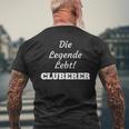 Nuremberg Die Legende Lebt Cluberer Fans Football Red T-Shirt mit Rückendruck Geschenke für alte Männer