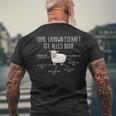 Ohne Landwirtschaft Ist Alles Doof Farmers Slogan T-Shirt mit Rückendruck Geschenke für alte Männer