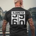 Oldometer 59-60 60° Compleanno Divertente Regali 60 Anni T-shirt da uomo con stampa posteriore Regalos para ancianos