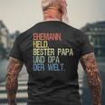 Opa Und Papa Bester Papa Und Opa Der Welt T-Shirt mit Rückendruck Geschenke für alte Männer