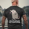 Opossum Boy Solo Un Ragazzo Che Ama Gli Opossum T-shirt da uomo con stampa posteriore Regalos para ancianos