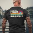 Orgogliosamente Non Avvelenato Antivax Noax Antiaccinointage Retro T-shirt da uomo con stampa posteriore Regalos para ancianos