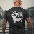 The Original Low Rider Dachshund Dog Dachshund Men's Back Print T-Shirt Gifts for Old Men