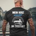 Ostdeutschland Ossi Zwei Takter Trabbi Idea T-Shirt mit Rückendruck Geschenke für alte Männer