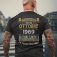 Ottobre 1969Intage Maglia 55 Compleanno Anni Uomo Donna T-shirt da uomo con stampa posteriore Regalos para ancianos