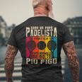 Paddle Tennis Giocatori Di Padel Papà T-shirt da uomo con stampa posteriore Regalos para ancianos