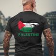 Palestine Flag Palestine T-Shirt mit Rückendruck Geschenke für alte Männer