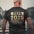 Papa 2025 Futuro Papá Futuro Padre Camiseta Hombre Estampado Espalda Regalos para ancianos