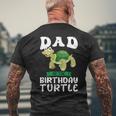 Papà Del Compleanno Tartaruga Compleanno T-shirt da uomo con stampa posteriore Regalos para ancianos