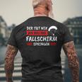 Paratrooper Parachute T-Shirt mit Rückendruck Geschenke für alte Männer