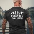 Petanque Evolution Uomo Petanque Umorismo T-shirt da uomo con stampa posteriore Regalos para ancianos