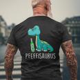 Pfeffisaurus Dino Peppermint Liqueur Running Party S T-Shirt mit Rückendruck Geschenke für alte Männer