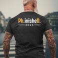 Phd Fertig PhD Graduate T-Shirt mit Rückendruck Geschenke für alte Männer