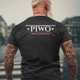 Piwo Kurwa Original Polska Poland T-Shirt mit Rückendruck Geschenke für alte Männer