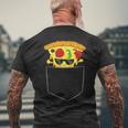 Pizza In Tasca Pizza Italiana Di Pizza In Tasca Pocket Pizza T-shirt da uomo con stampa posteriore Regalos para ancianos