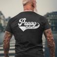 Poppy Vintage Retro Father's Day For Papa Grandpa Men's T-shirt Back Print Gifts for Old Men