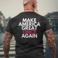 President Trump Make America Great Once Again 2024 Maga Men's T-shirt Back Print Gifts for Old Men