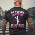 Putzkraft Putzkraft Putzfrau T-Shirt mit Rückendruck Geschenke für alte Männer