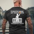 Pyrotechnik Ist Doch Keinerbrechen Balkon Ultra Meme T-Shirt mit Rückendruck Geschenke für alte Männer