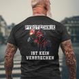 Pyrotechnik Ist Keinerbrechen Football Ultra T-Shirt mit Rückendruck Geschenke für alte Männer