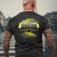 Pyrotechnik Ist Keinerrime Pyro Bengalo Yellow T-Shirt mit Rückendruck Geschenke für alte Männer