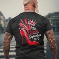 Questa Regina È Nata Nel Settembre 1970 Compleanno Di Settembre T-shirt da uomo con stampa posteriore Regalos para ancianos