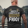 Questo É L'aspetto Di Un Pensionato Figo Divertente Pensione T-shirt da uomo con stampa posteriore Regalos para ancianos