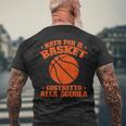 Ragazzo Nato Per Il Basket Costretto Alla Scuola Basketball T-shirt da uomo con stampa posteriore Regalos para ancianos