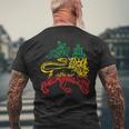 Rastafari Lion Of Judah Reggae T-Shirt mit Rückendruck Geschenke für alte Männer