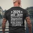 Realschule Abschluss2024 Legends End Realschule T-Shirt mit Rückendruck Geschenke für alte Männer