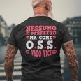 Regalo Operatore Socio-Sanitario Oss Reparto Ospedaliero T-shirt da uomo con stampa posteriore Regalos para ancianos