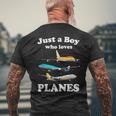 Regalo Per L'amante Dei Piloti Di Aerei Aviazione T-shirt da uomo con stampa posteriore Regalos para ancianos