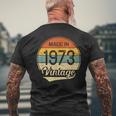 Regalo Uomo Donna 51 Compleanno -Intage Made In 1973 T-shirt da uomo con stampa posteriore Regalos para ancianos