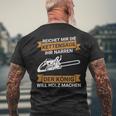 Reichet Mir Die Kettensaw Saying Saw Chainsaw Lumberjack T-Shirt mit Rückendruck Geschenke für alte Männer