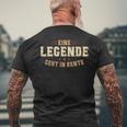 Rente 2024 Eine Legende Geht In Rente Rentner T-Shirt mit Rückendruck Geschenke für alte Männer