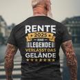 Rente 2025 Eine Legendeerlässt Das Gelände Lustiges T-Shirt mit Rückendruck Geschenke für alte Männer