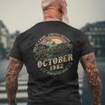 Retro 42 Geburtstag Geschenke Für Männer Oktober 1982 42 Jahre Alt T-Shirt mit Rückendruck Geschenke für alte Männer