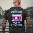 Retro Cassette 70S 80S Fancy Dress 80S 90S Festival T-Shirt mit Rückendruck Geschenke für alte Männer