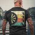 Retro Dart For Dart Game T-Shirt mit Rückendruck Geschenke für alte Männer