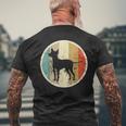 Retrointage Grunge Style Prague Rattler Dog T-Shirt mit Rückendruck Geschenke für alte Männer