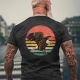 Retròintage Tramonto Calvo Aquila Aquila Amante T-shirt da uomo con stampa posteriore Regalos para ancianos