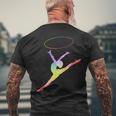 Rhythmic Sports Gymnastics Sports Tyre Gymnastics Rsg T-Shirt mit Rückendruck Geschenke für alte Männer